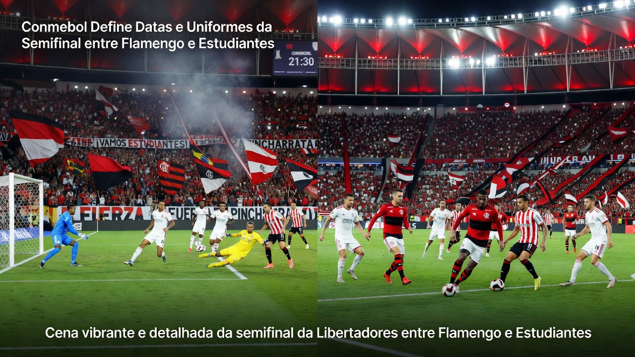 Conmebol Define Datas e Uniformes da Semifinal entre Flamengo e Estudiantes