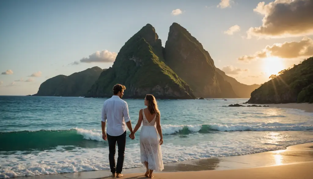 Jonas Sulzbach e Elisa Klein assumem romance após viagem a Noronha